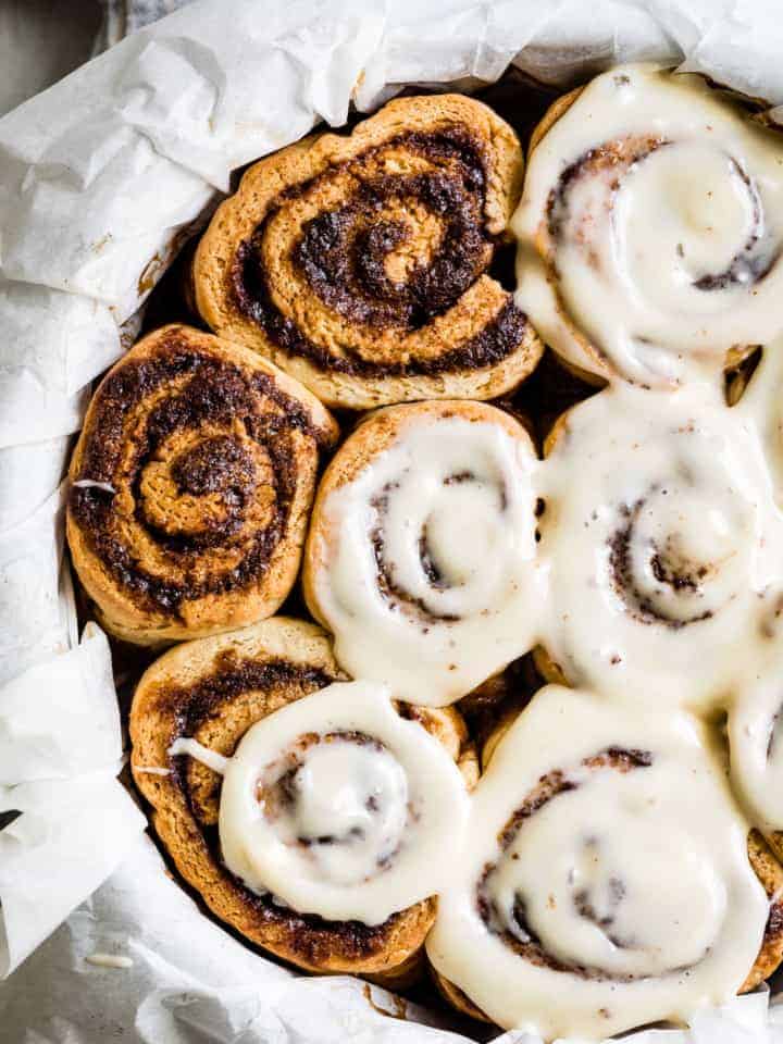 Gluten-Free Cinnamon Buns with Cream Cheese Glaze