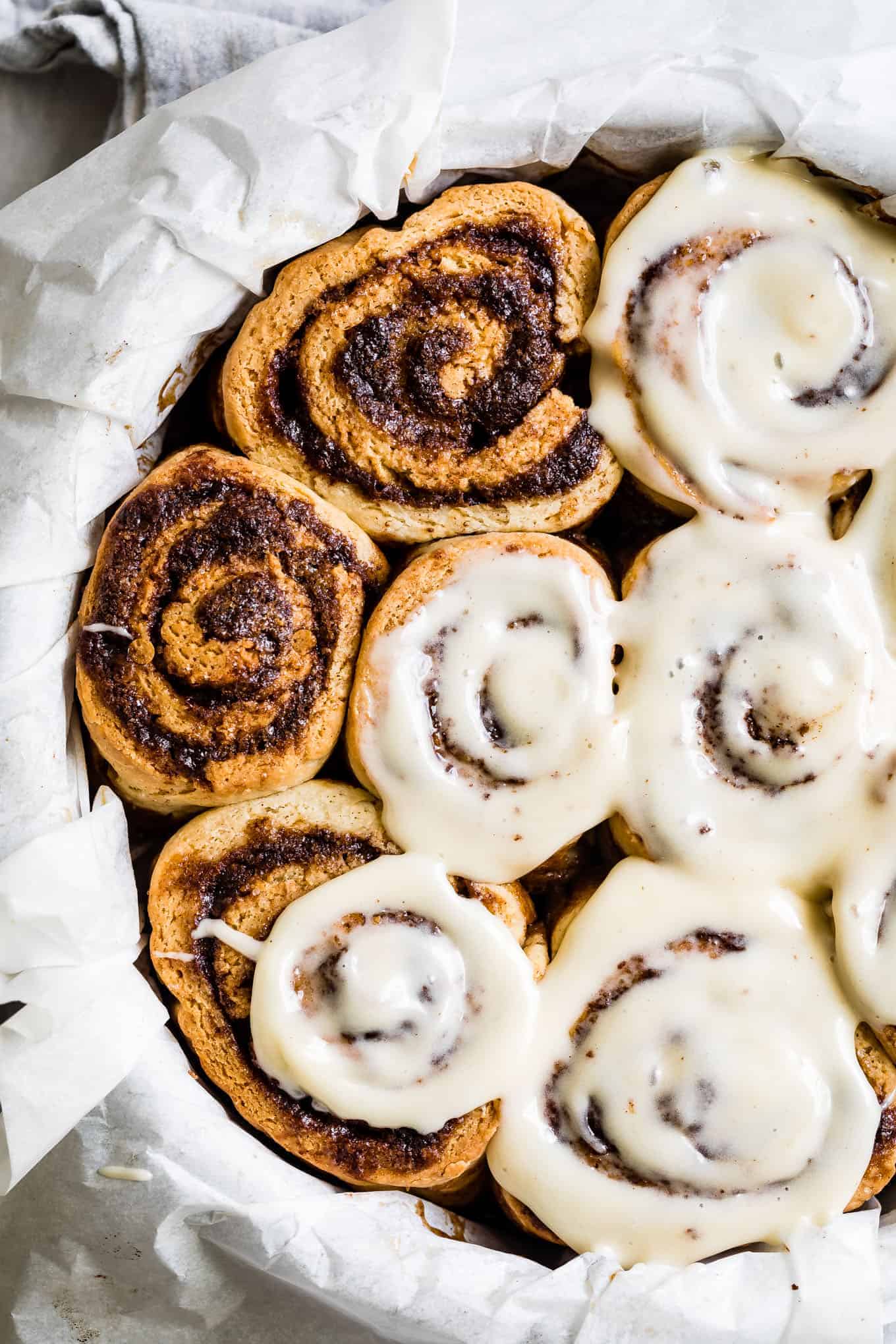 Gluten-Free Cinnamon Buns with Cream Cheese Glaze