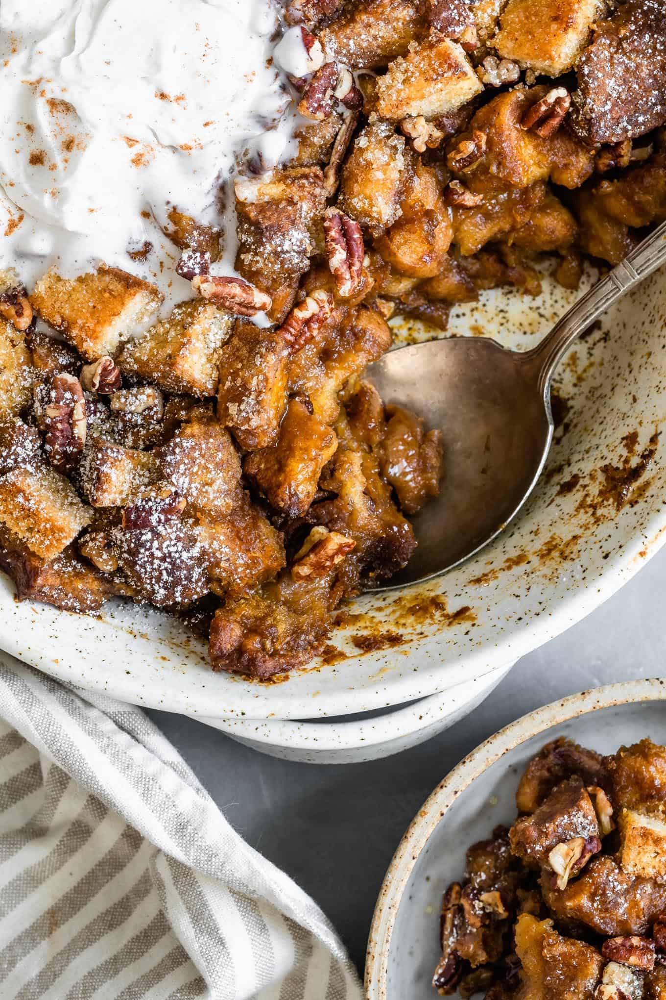 Coconut Pumpkin Bread Pudding