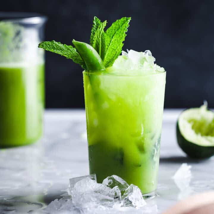 Sugar Snap Pea Mojito Mocktail