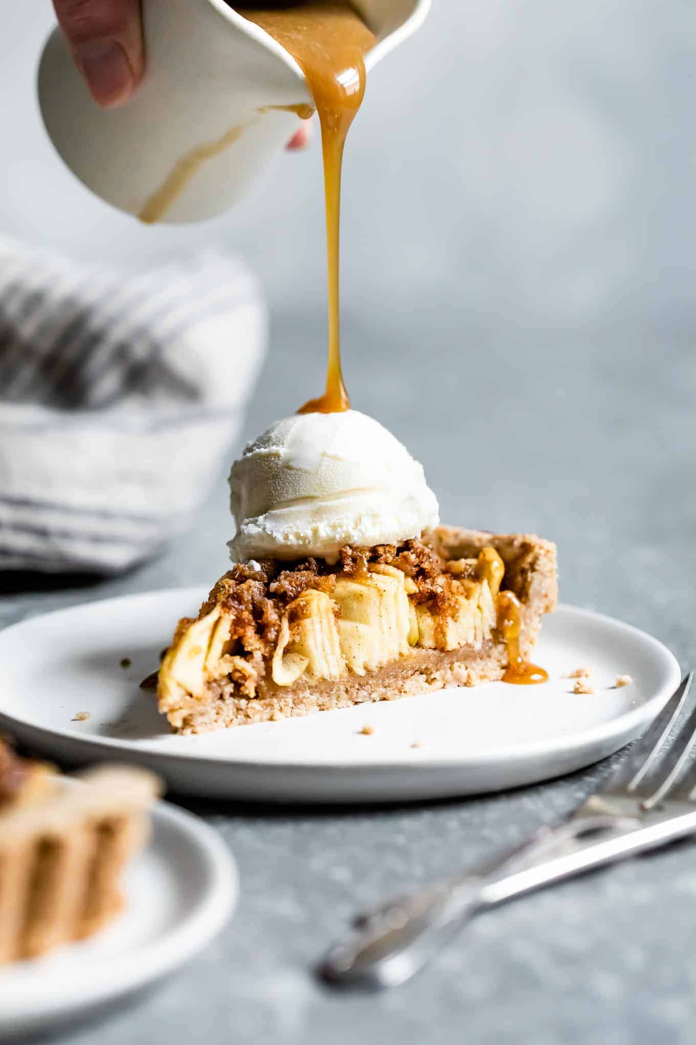 Vegan Gluten-Free Apple Tart with Caramel