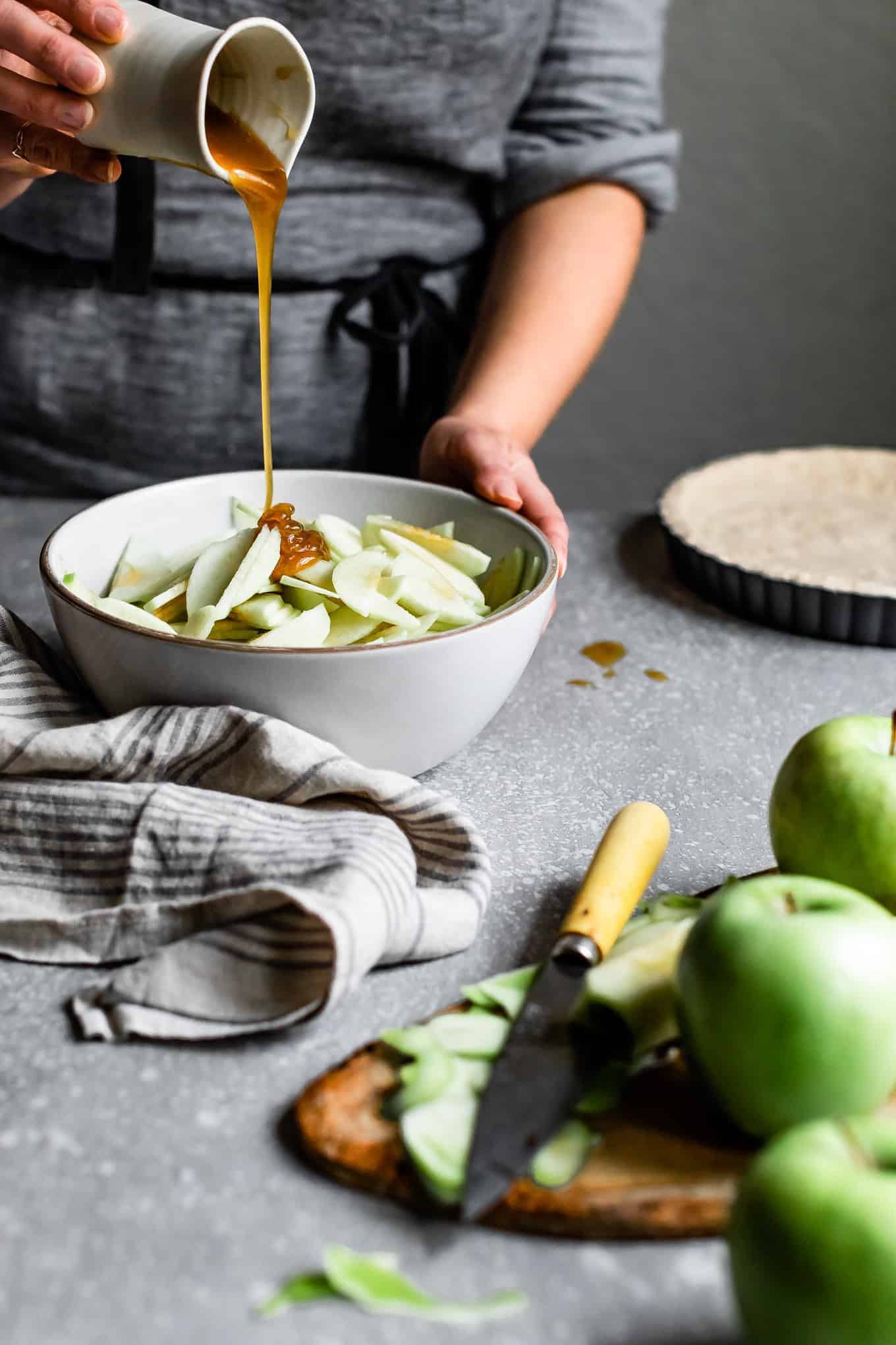 Vegan Gluten-Free Apple Pie with Caramel