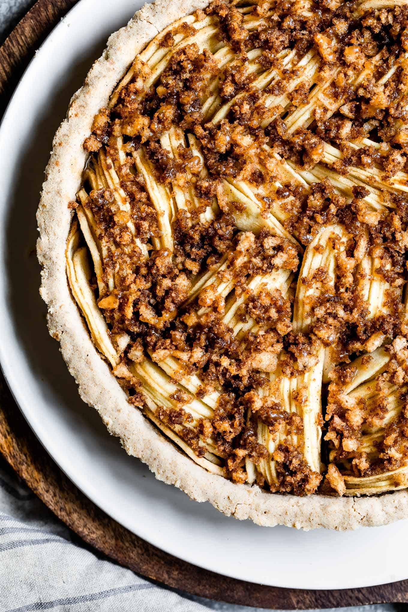 Vegan Gluten-Free Apple Pie with Caramel