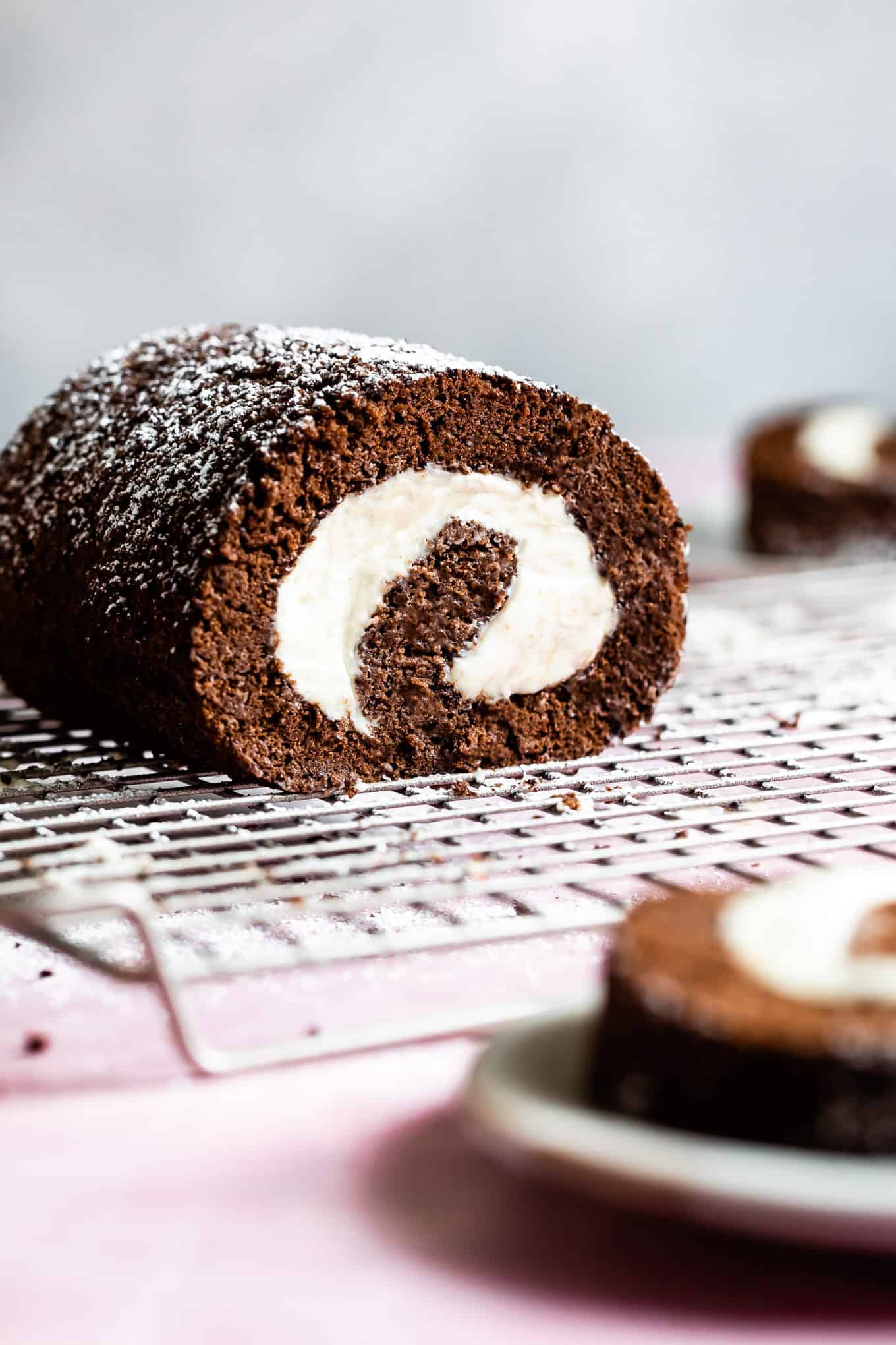Chocolate Gluten Free Swiss Roll Cake Snixy Kitchen