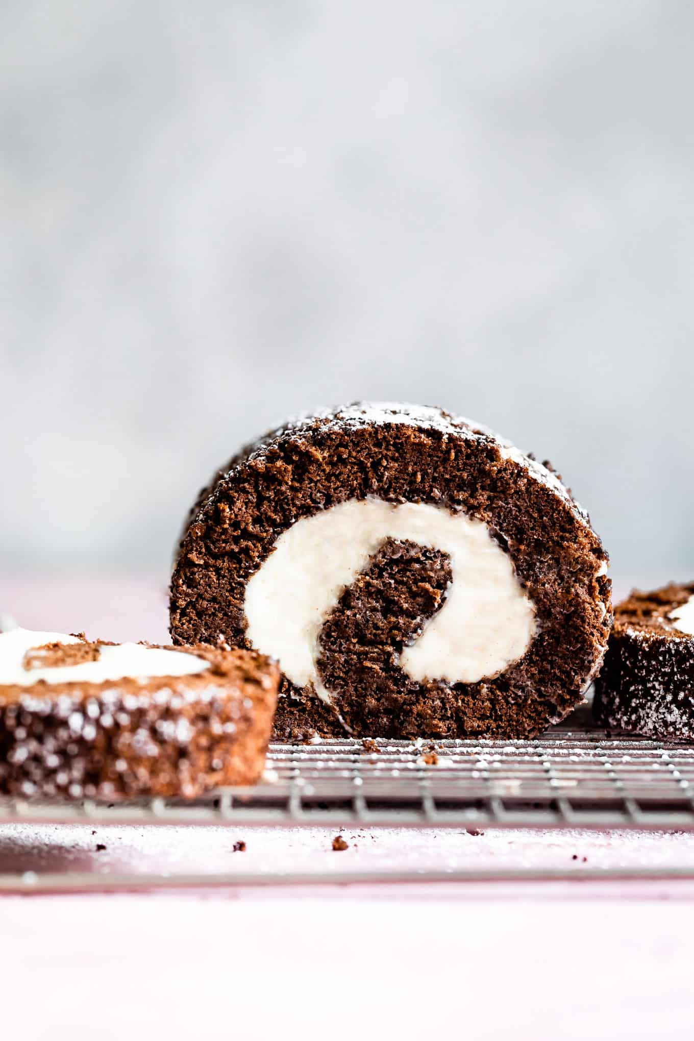 Chocolate Gluten-Free Swiss Roll Cake