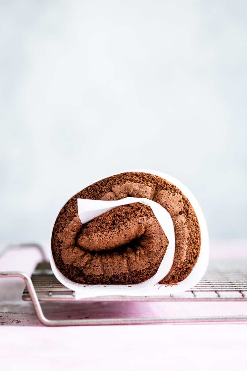 Chocolate GlutenFree Swiss Roll Cake Snixy Kitchen