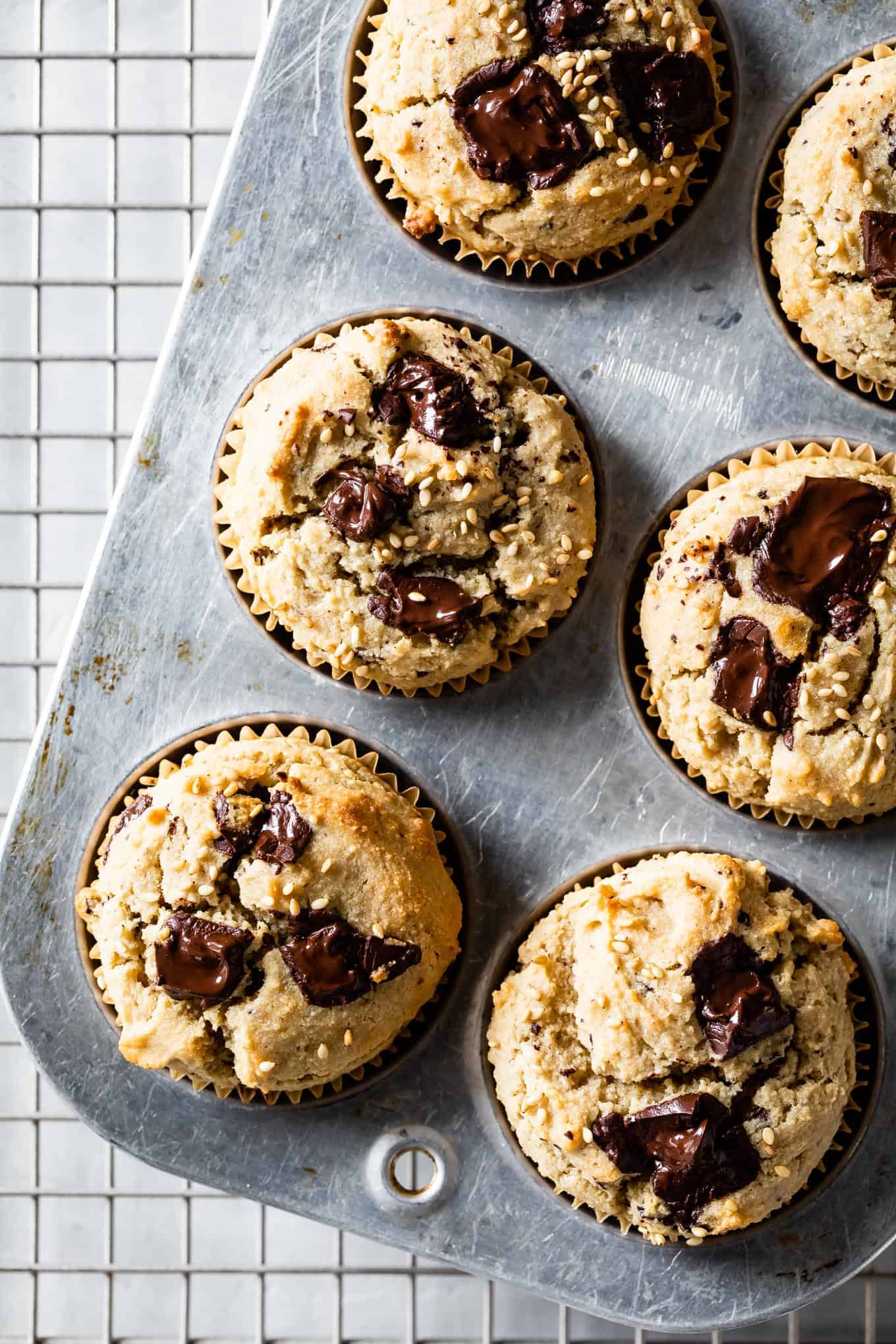 Banana Chocolate Chip Healthy Muffins