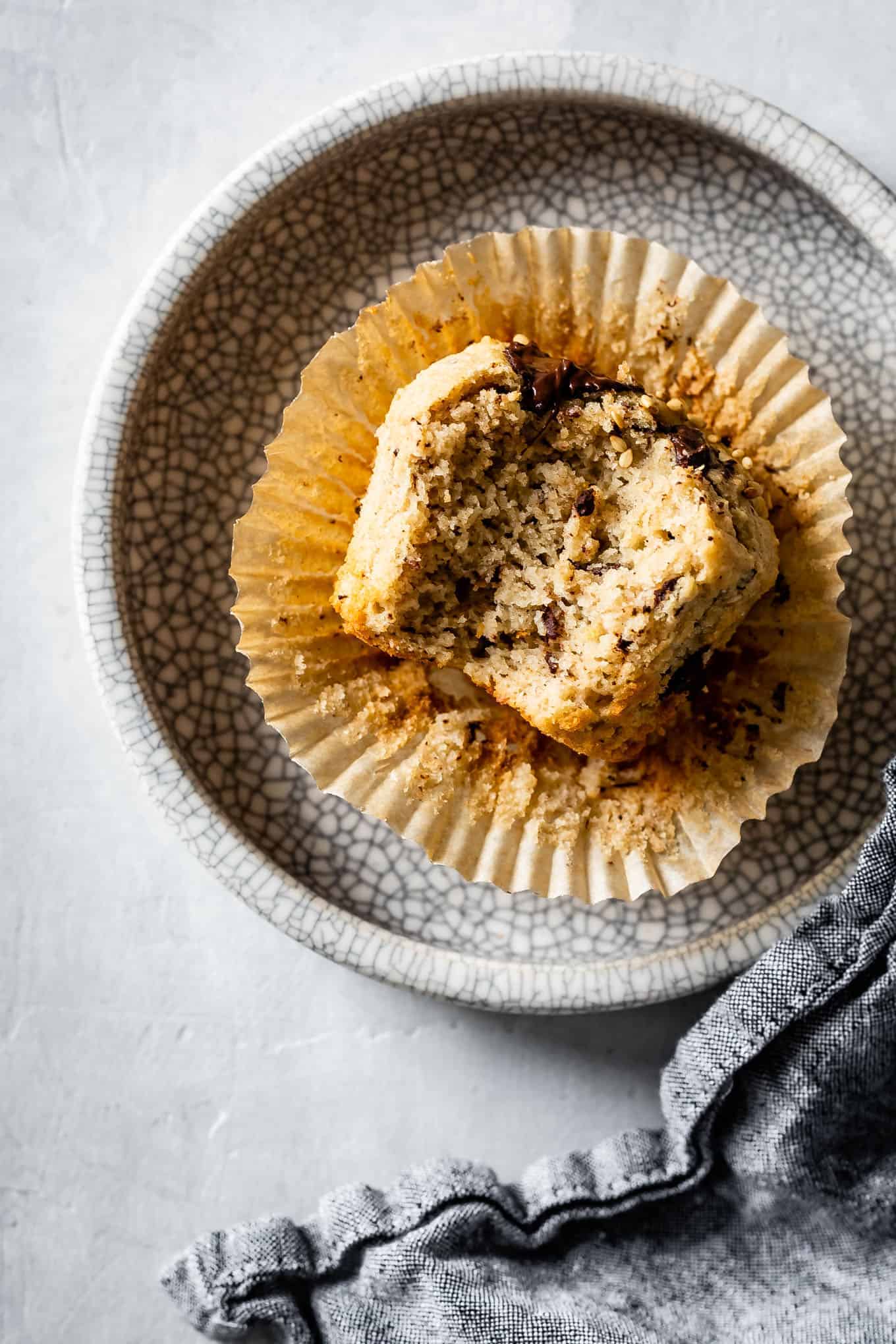 Gluten-Free Banana Muffins with Chocolate Chips