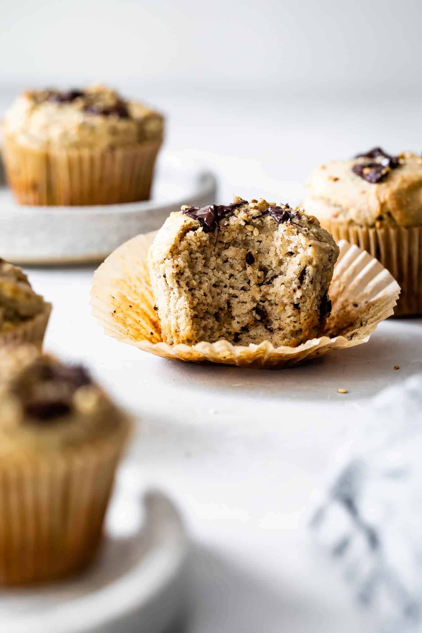 Banana Muffins with Chocolate Chips