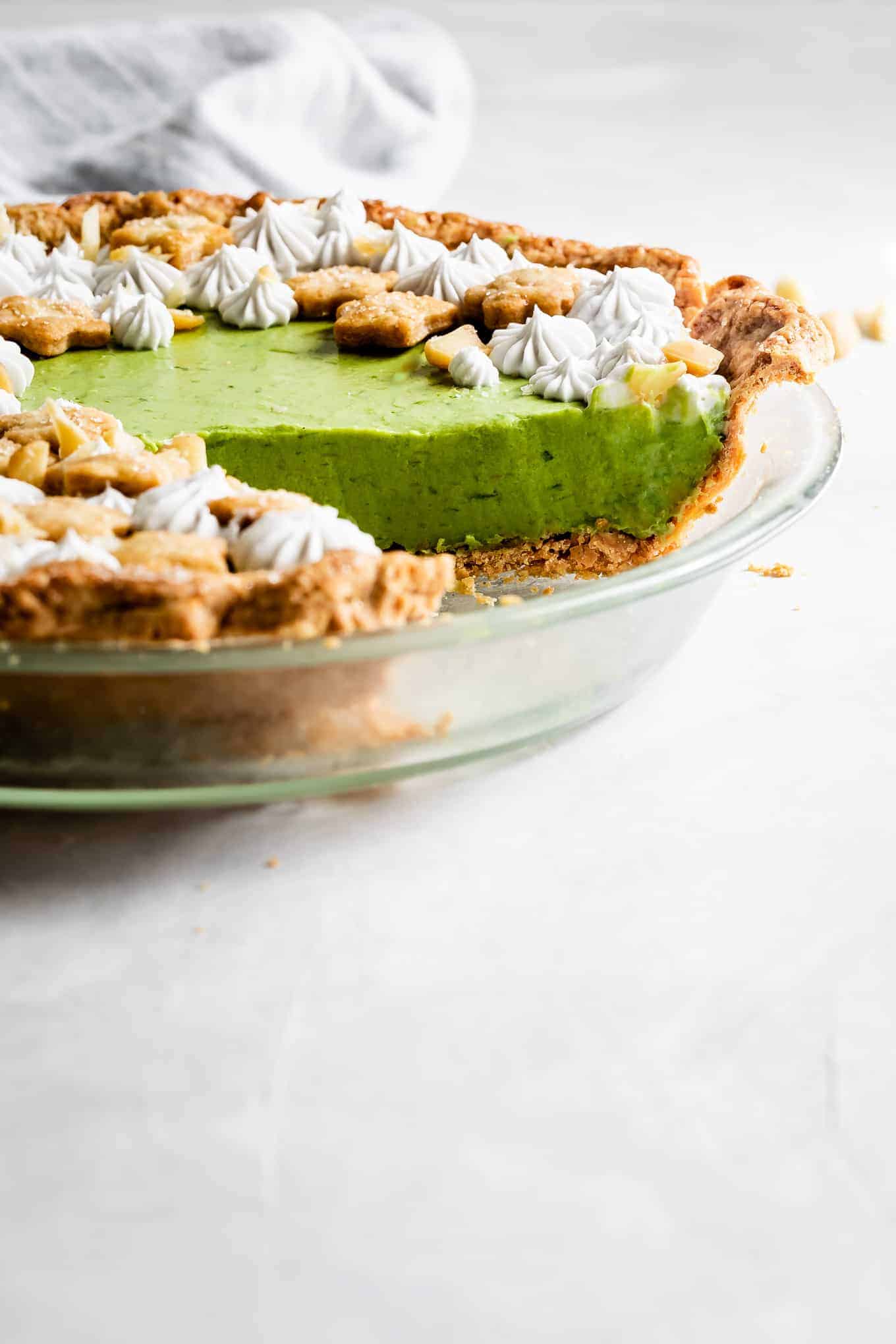 No-Bake Key Lime Pie with Matcha Mousse