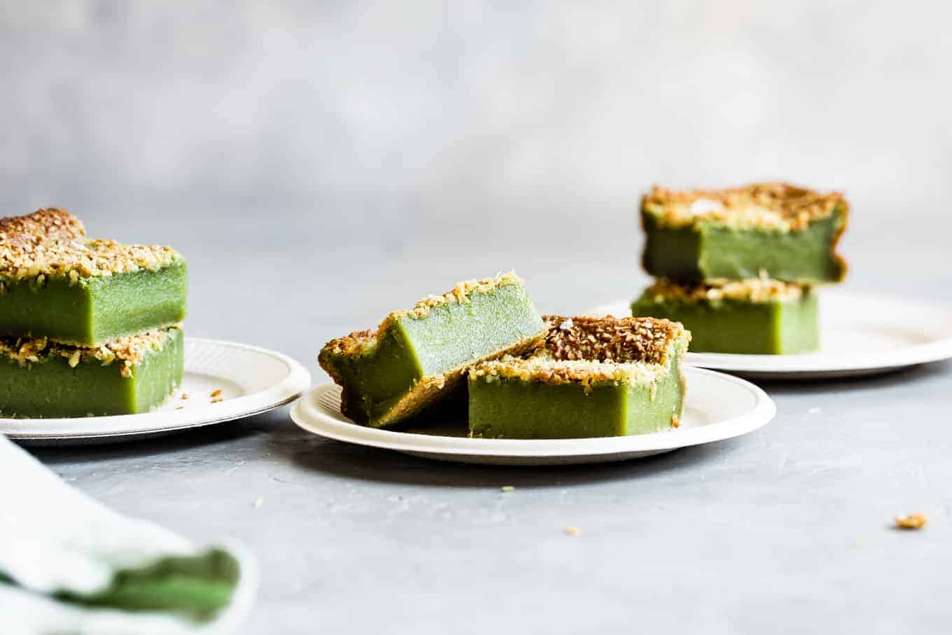 Toasted Coconut Matcha Mochi Recipe