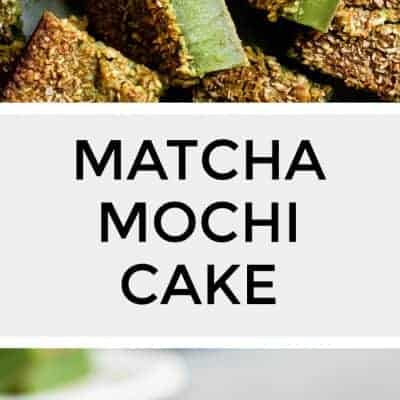 Matcha Mochi Cake