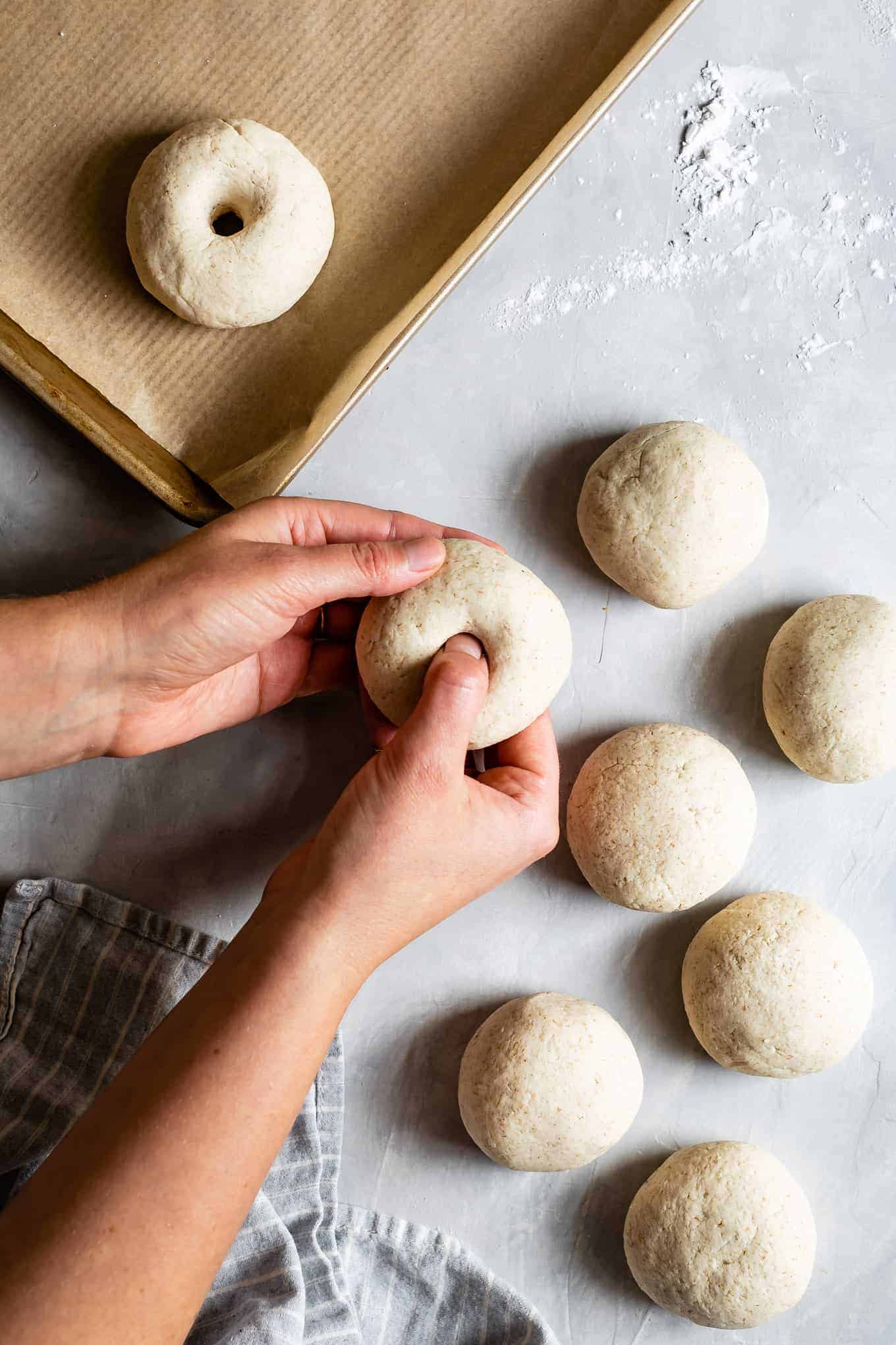 How to Shape Gluten-Free Bagels with Fingers