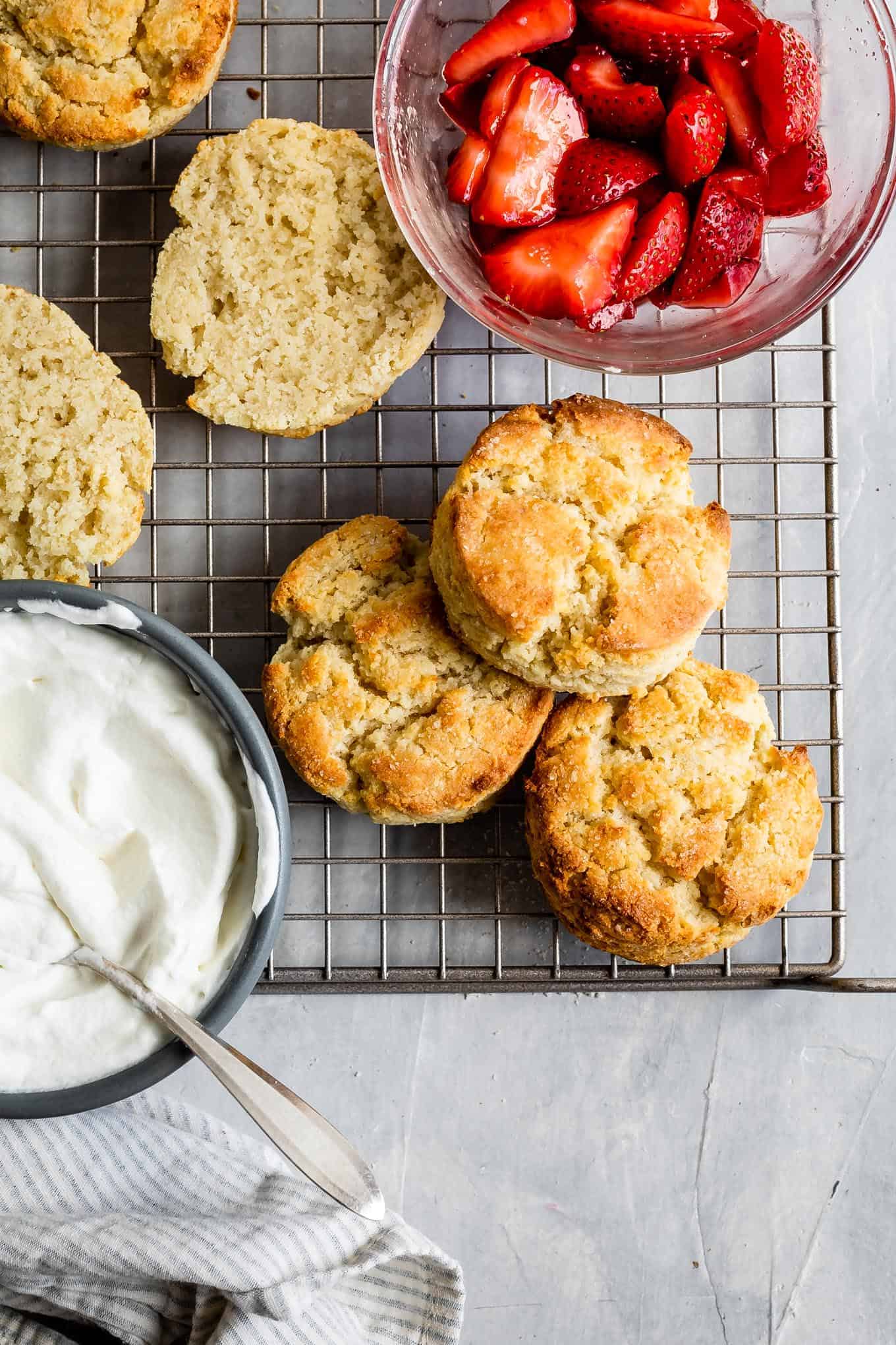 Gluten-Free Biscuits for Strawberry Shortcake