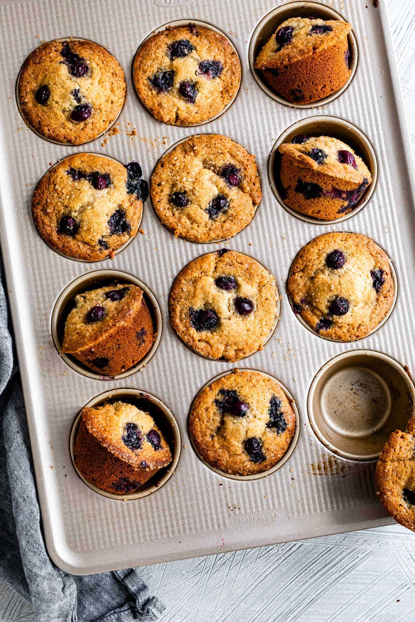 Healthy Gluten-Free Blueberry Muffins