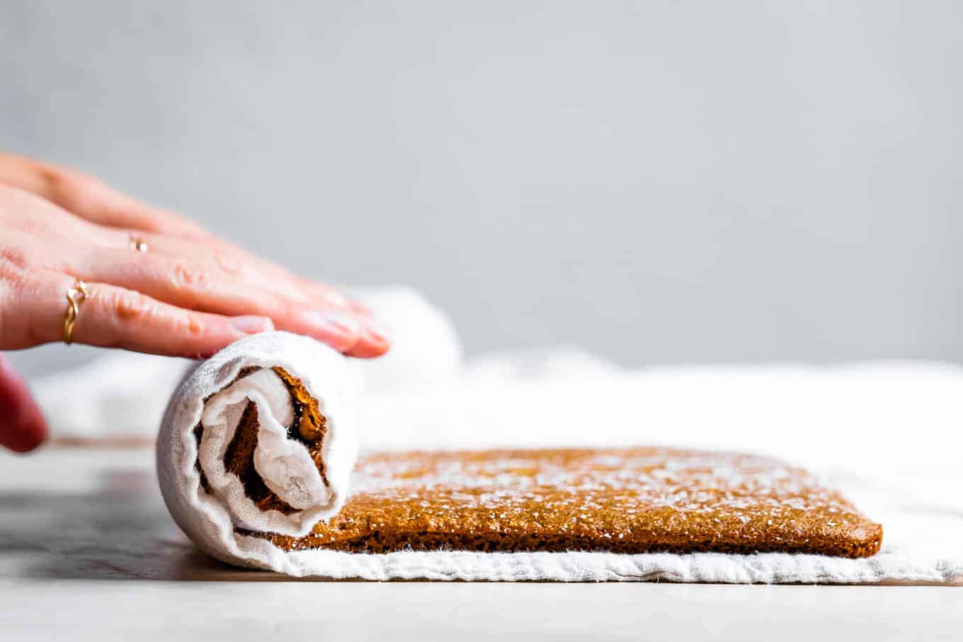 How to Roll a Gluten-Free Pumpkin Cake Roll