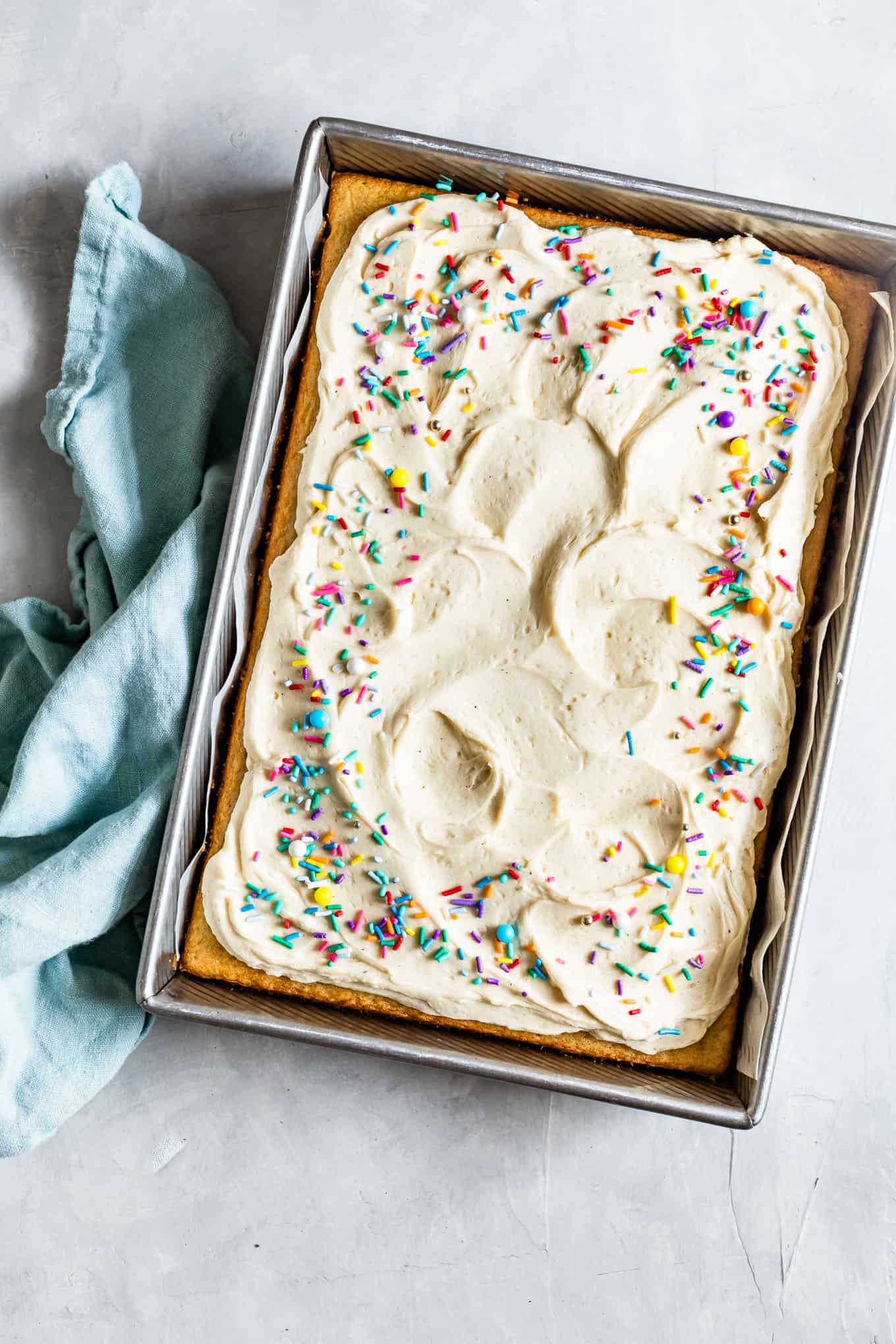 Easy Gluten-Free Vanilla Sheet Cake
