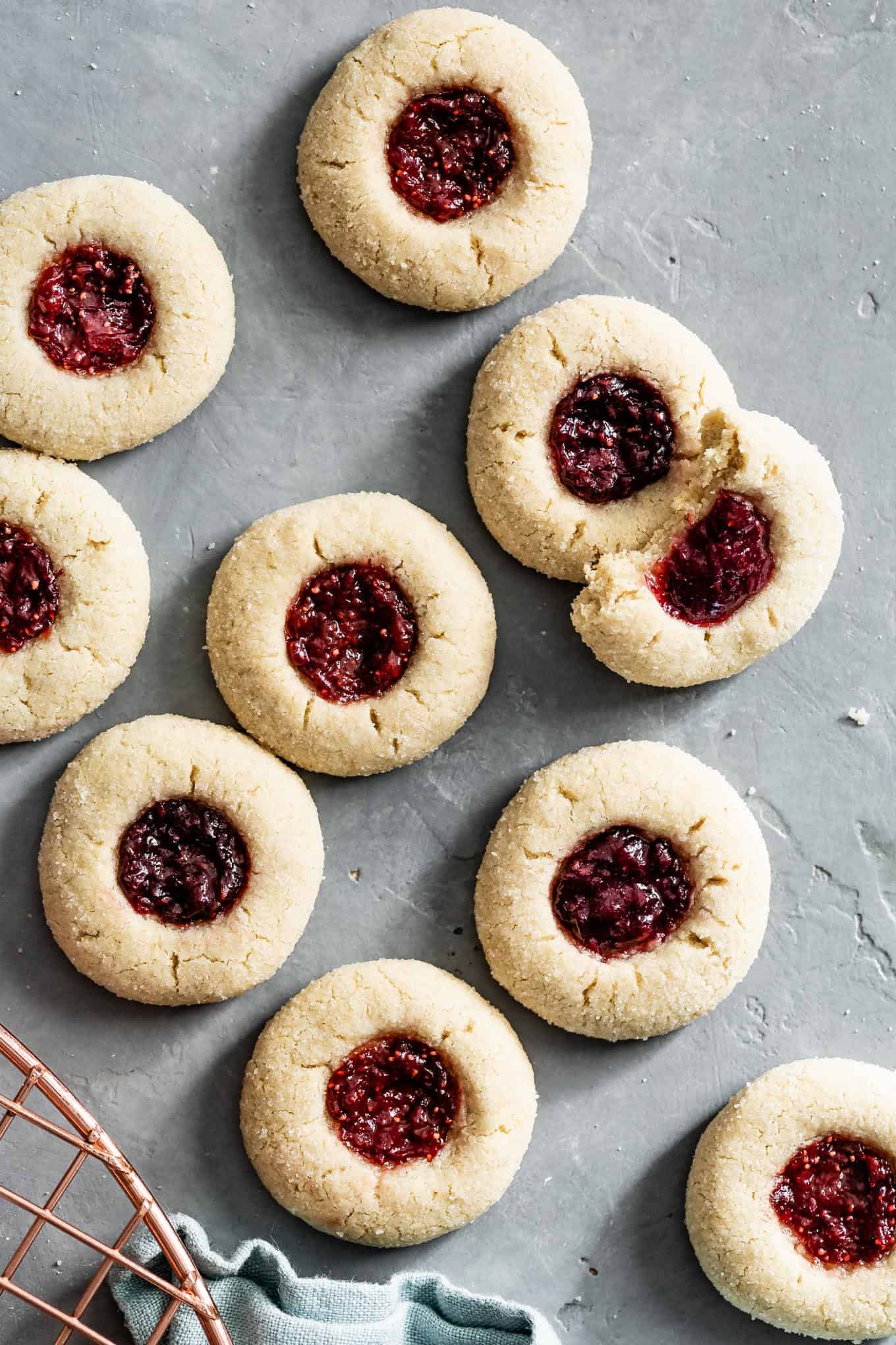 Gluten-Free Thumbprint Jam Cookies