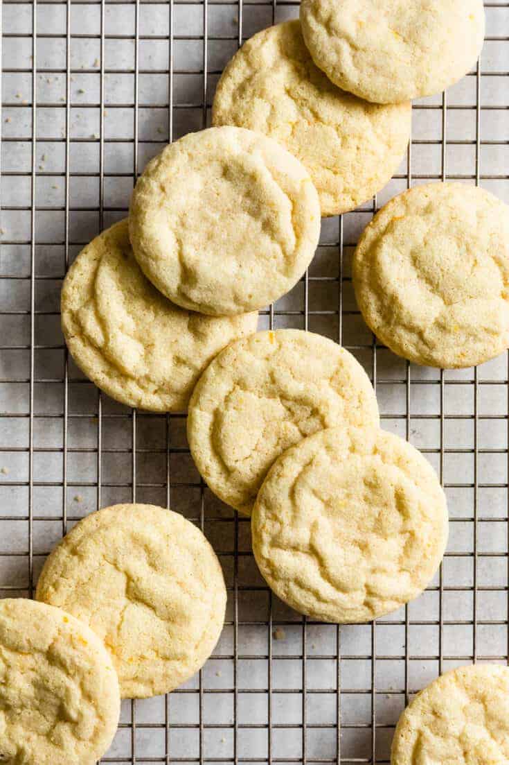 Chewy Gluten-Free Lemon Cookies - Snixy Kitchen