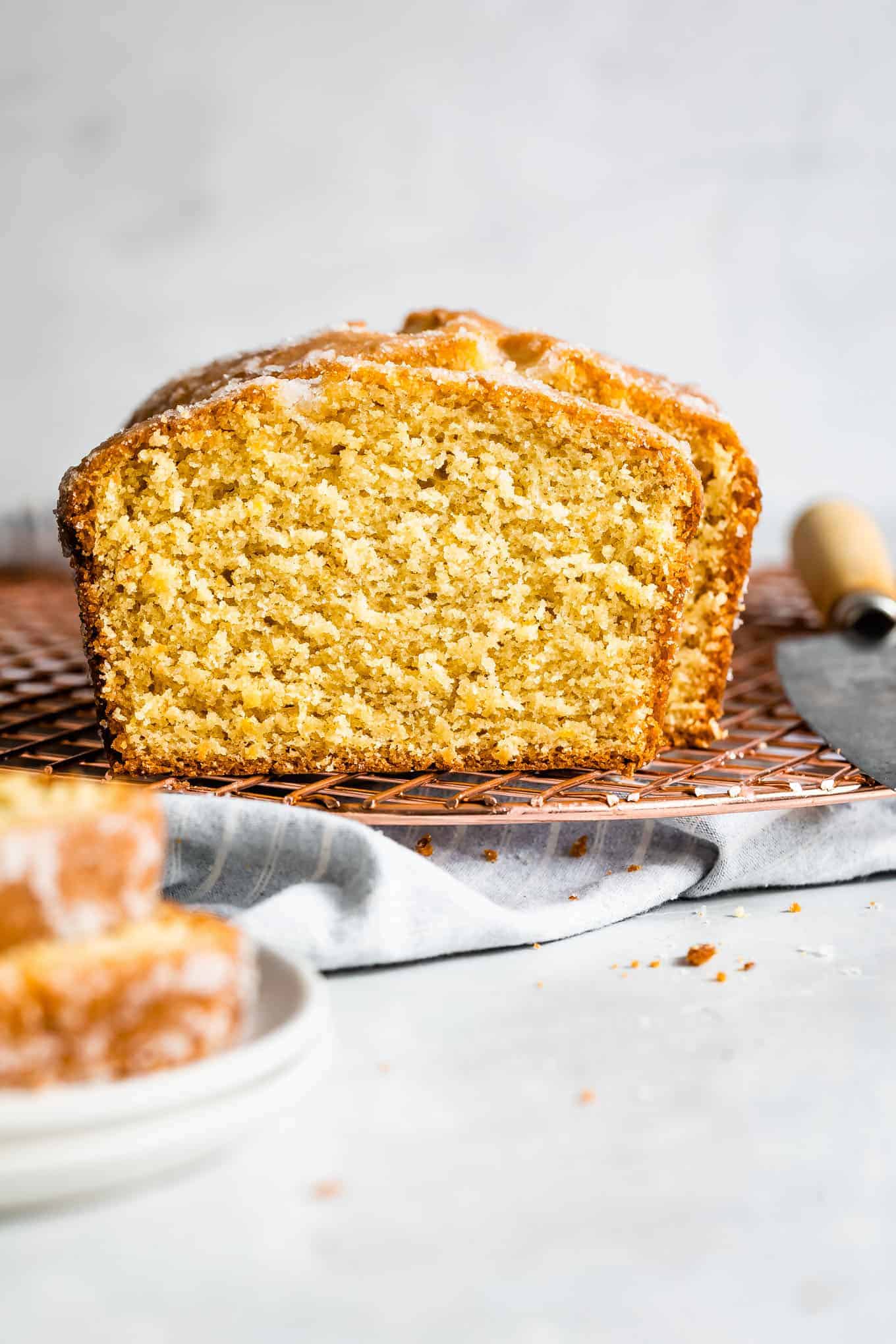 Gluten-Free Lemon Drizzle Cake Cross-Section