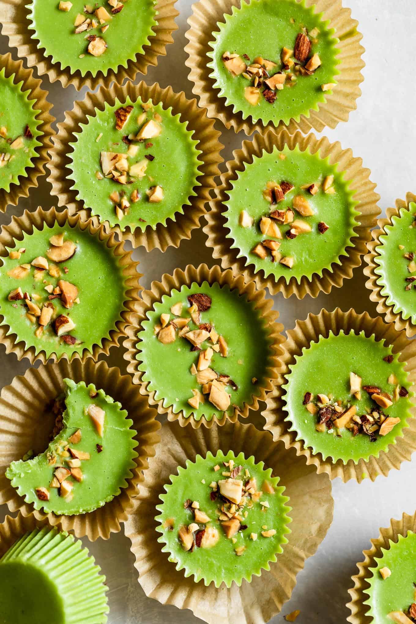 Green Almond Butter Cups