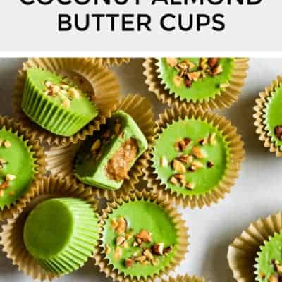 Coconut Matcha Almond Butter Cups