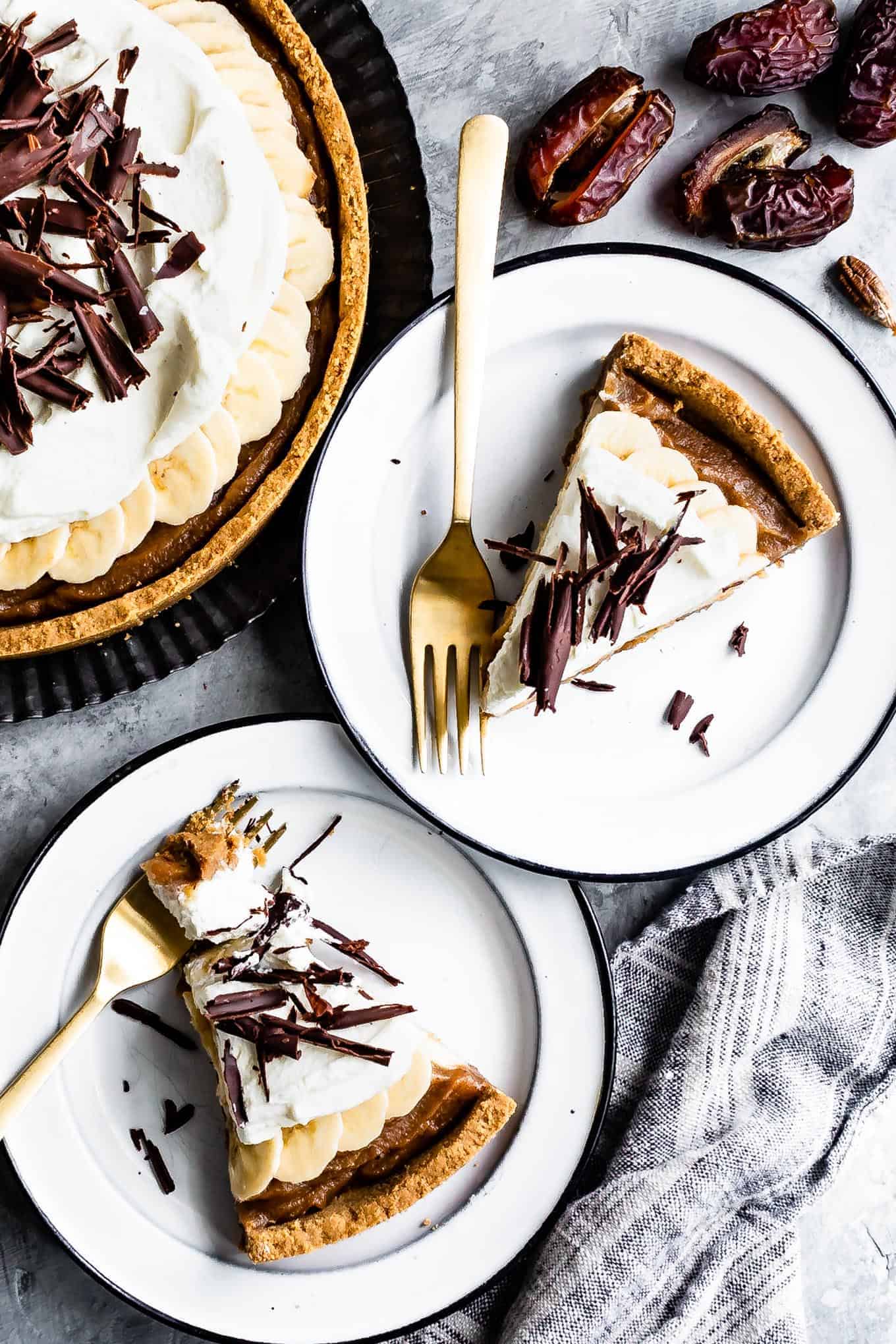 Slices of Gluten-Free Banoffee Pie