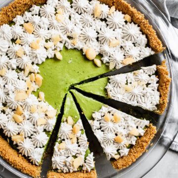 Gluten-Free Key Lime Pie with Matcha