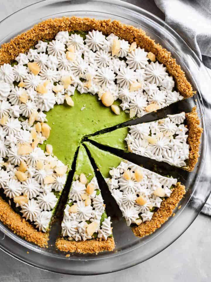 Gluten-Free Key Lime Pie with Matcha