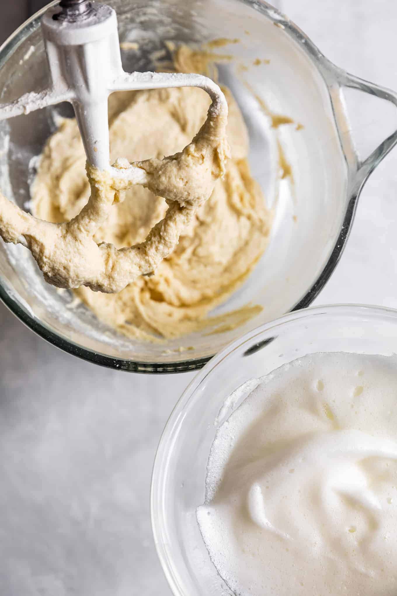 Separating Whipped Egg Whites for Gluten-Free Confetti Cake