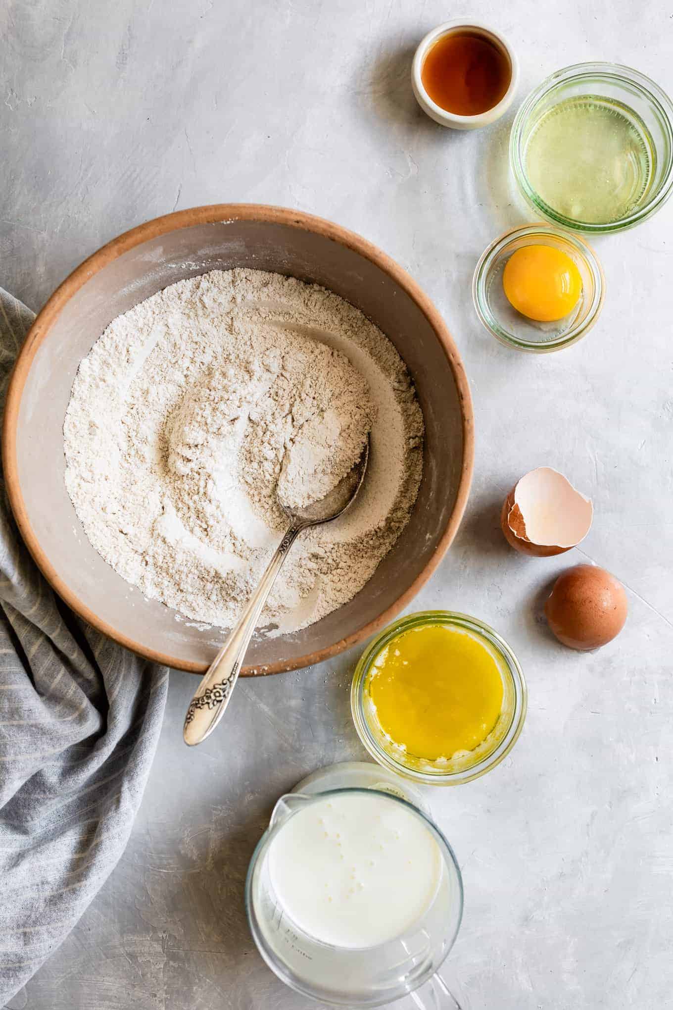 Make-ahead gluten-free pancake mix ingredients