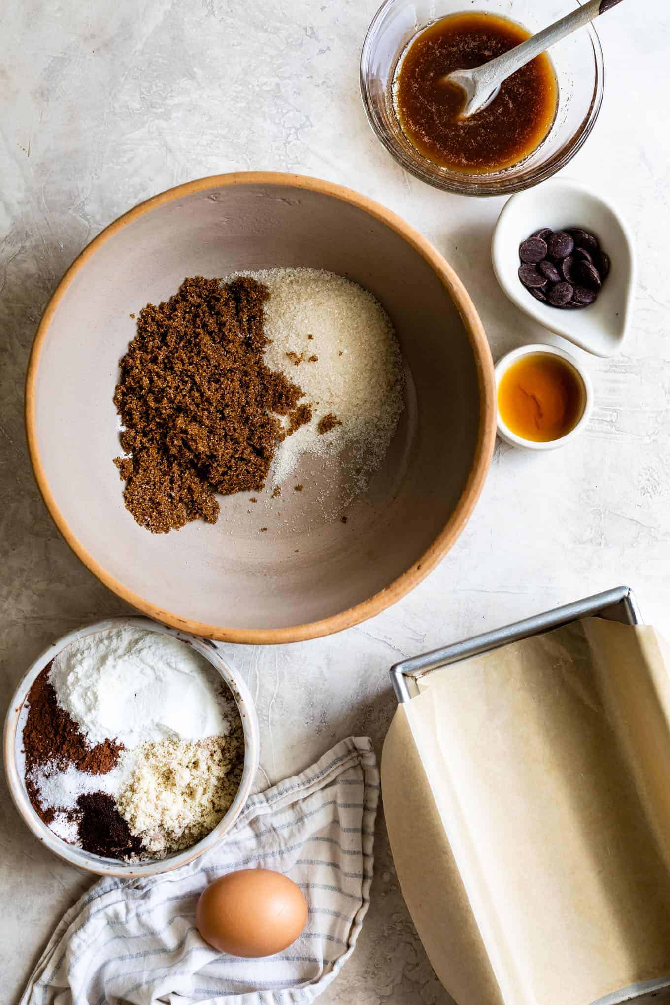 Ingredients for Gluten-Free Brownies