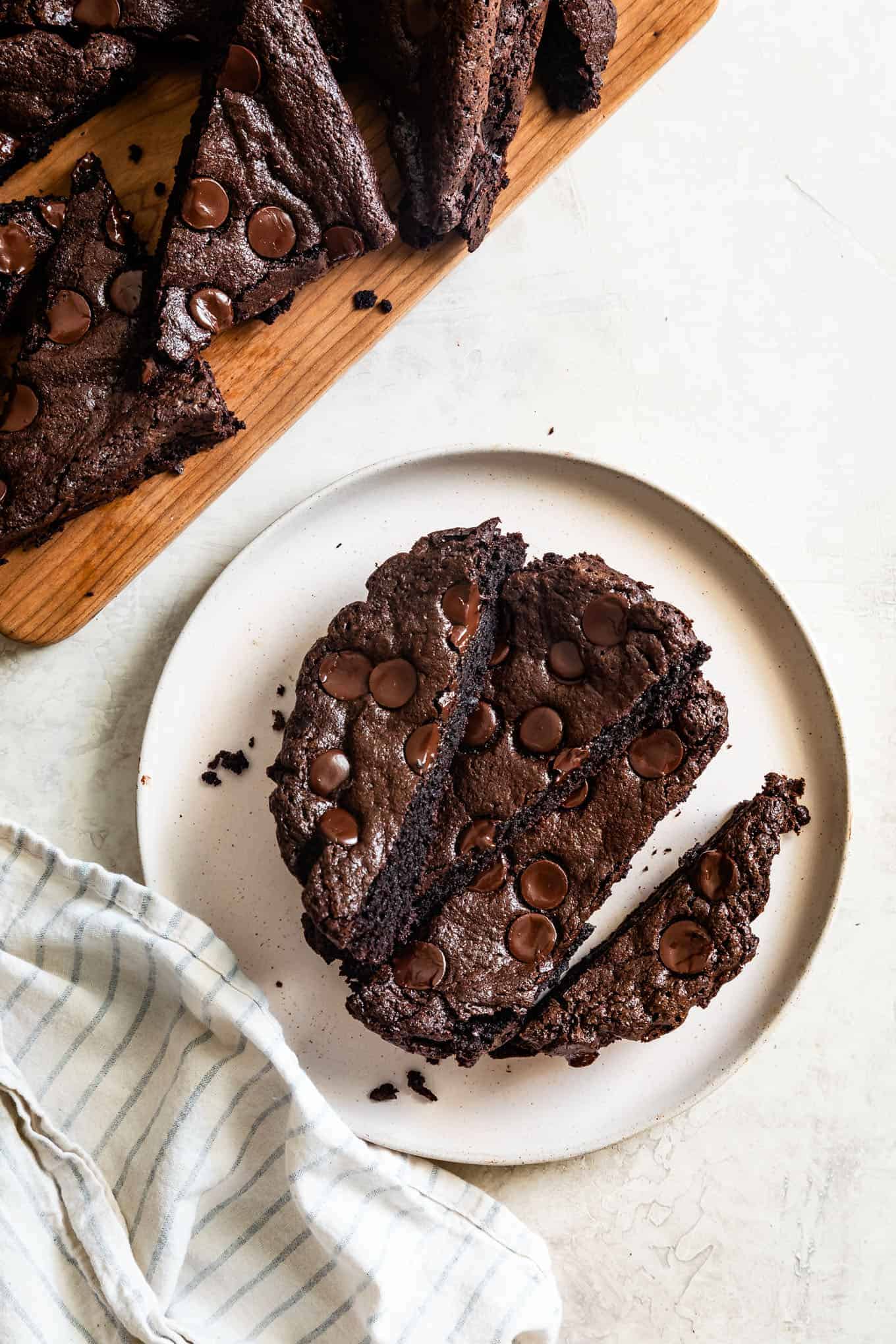 Dairy-Free Small Batch Gluten-Free Brownies in a Cake Pan