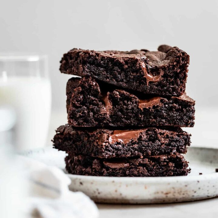 Stack of the Best Gluten-Free Brownies