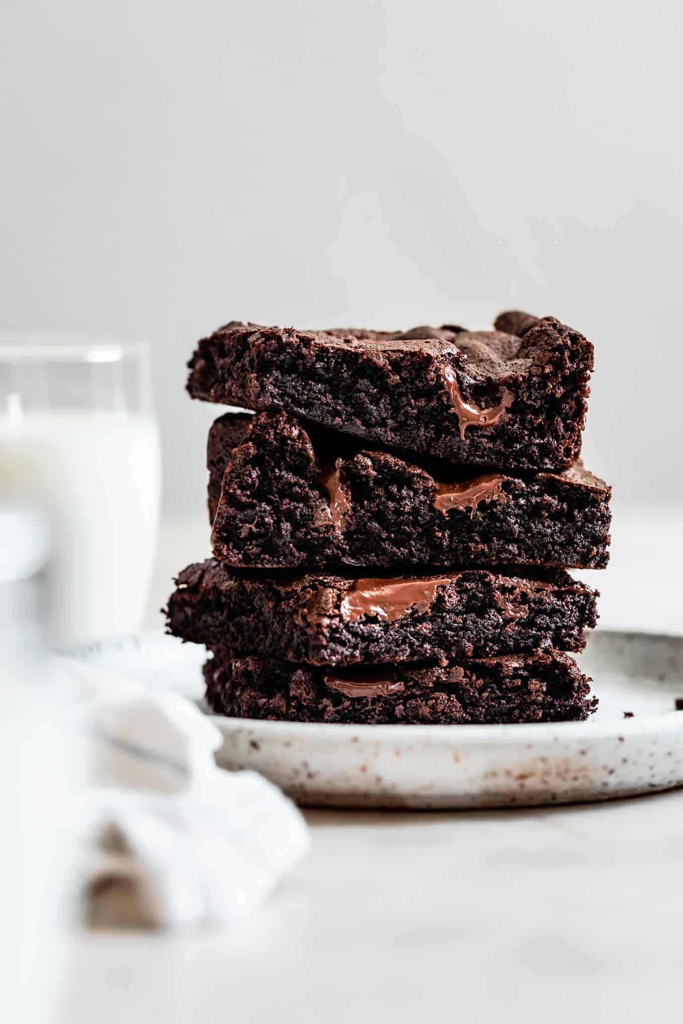 Stack of the Best Gluten-Free Brownies