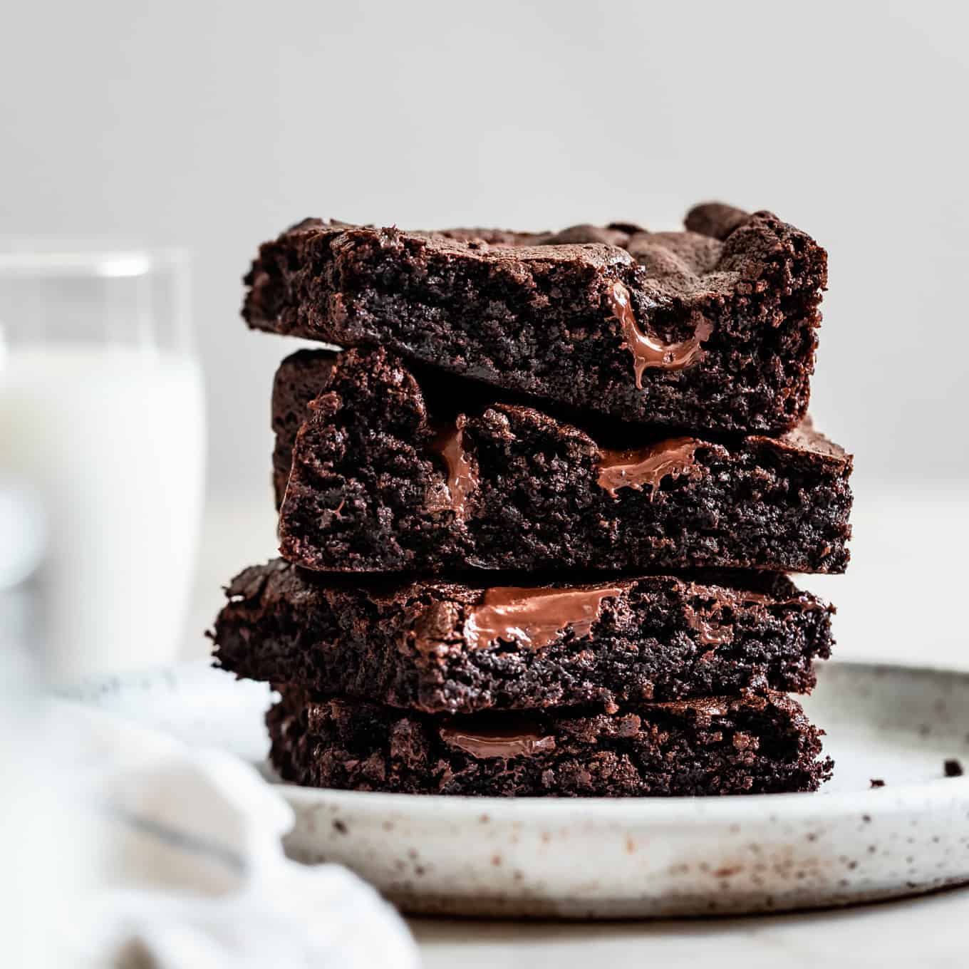 Stack of the Best Gluten-Free Brownies