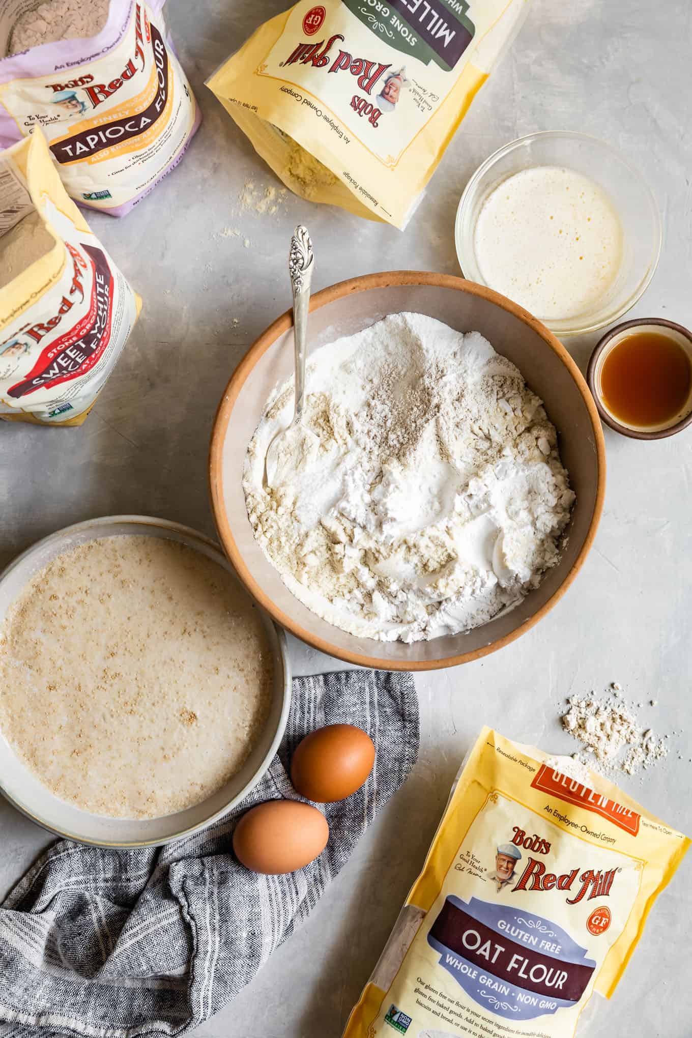 Ingredients for Yeasted Gluten-Free Donuts