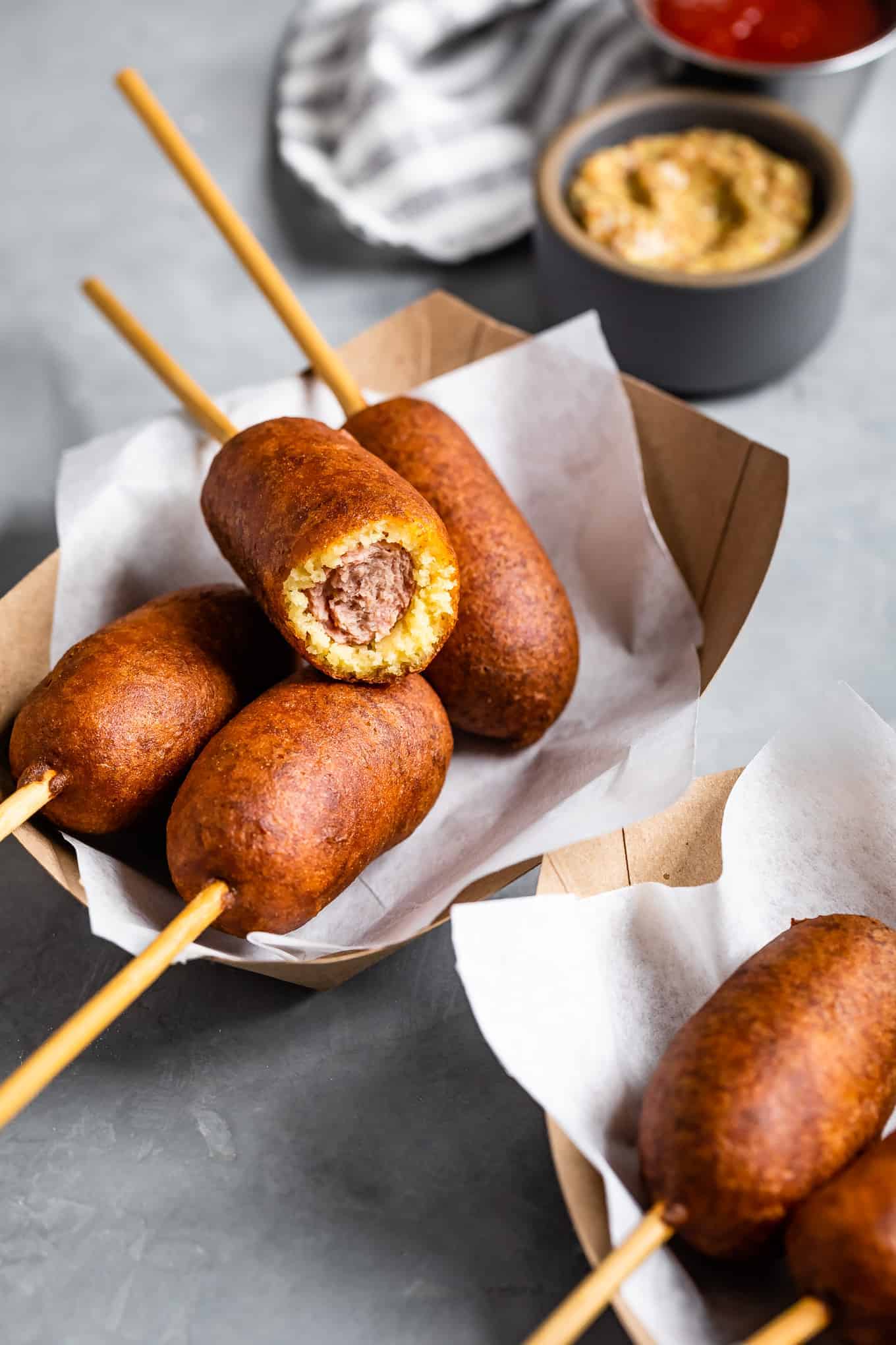 Homemade Gluten-Free Corn Dogs Bite