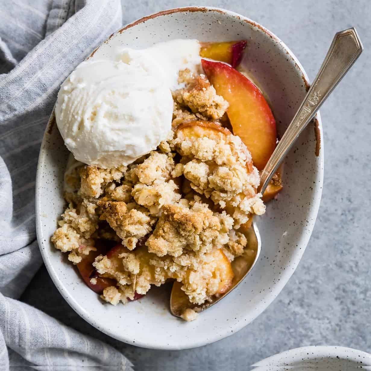 Gluten-Free Peach Crumble