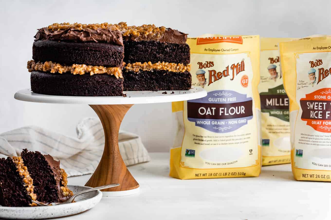 Flour for Gluten-Free German Chocolate Layer Cake