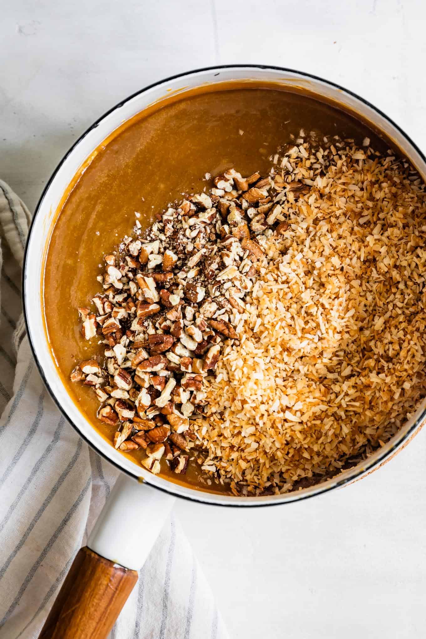 German Chocolate Cake Frosting with Unsweetened Coconut