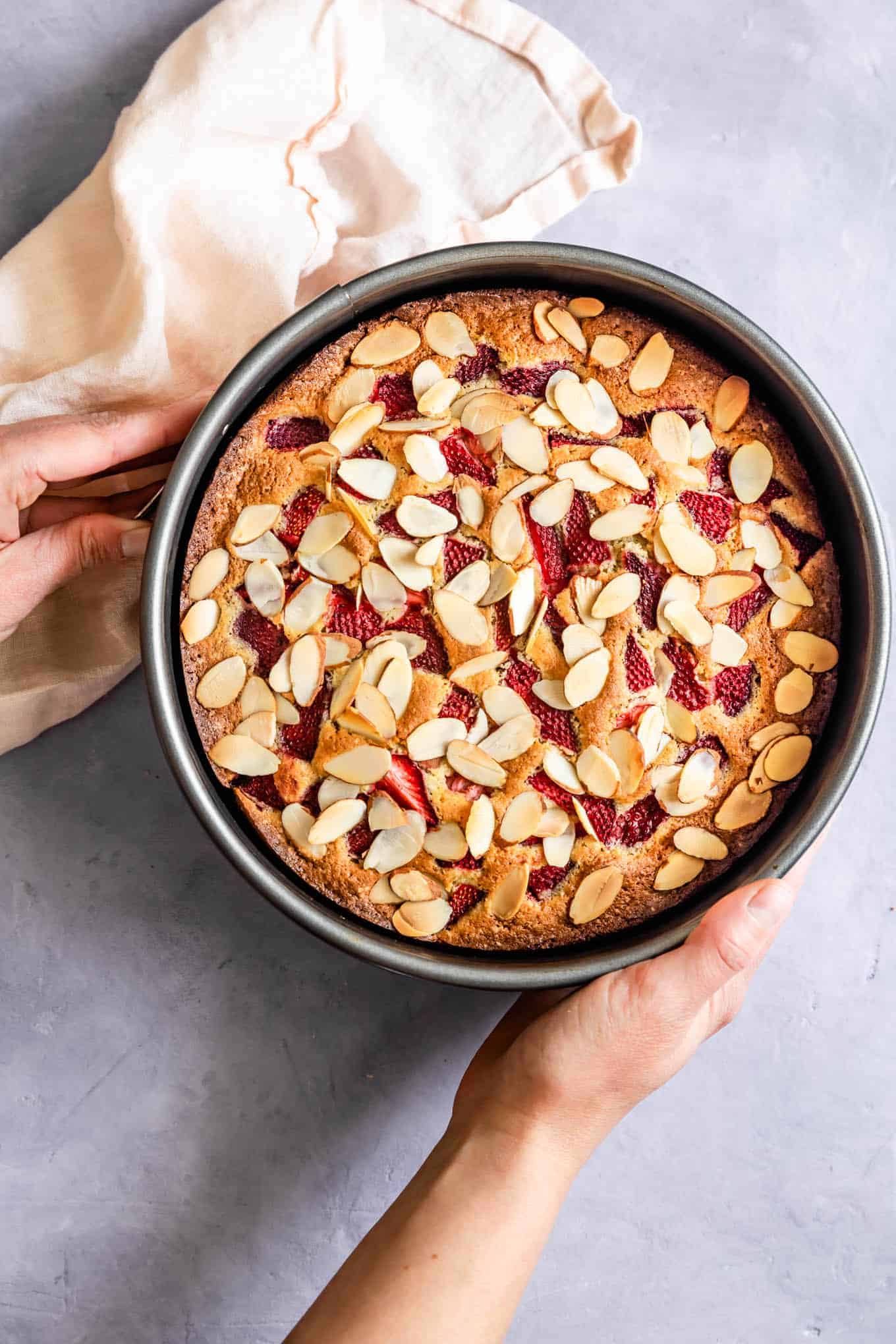 Gluten-Free Almond Strawberry Cake