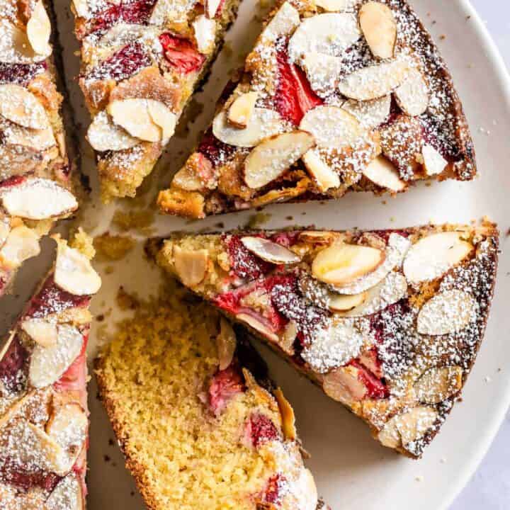 Slices of Gluten-Free Almond Cake