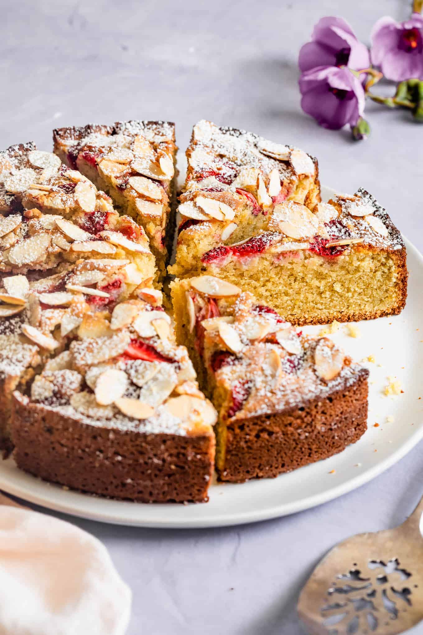 Gluten-Free Almond Cake with Strawberries