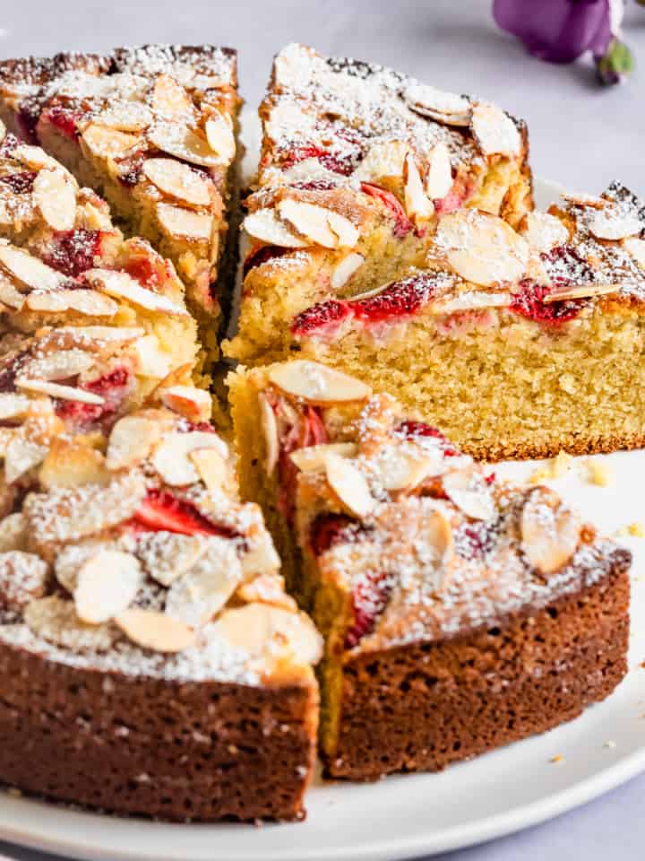 Gluten-Free Almond Cake with Strawberries