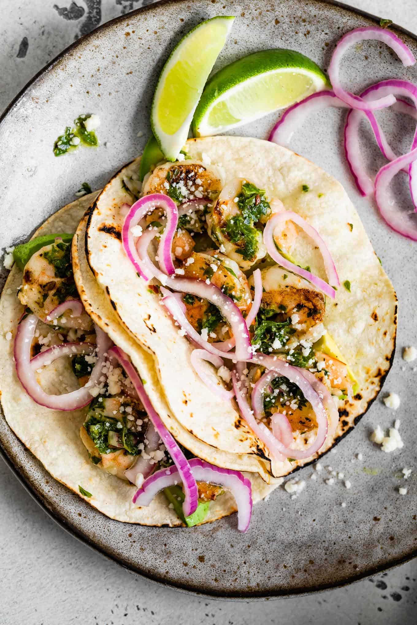 Chimichurri Shrimp Tacos