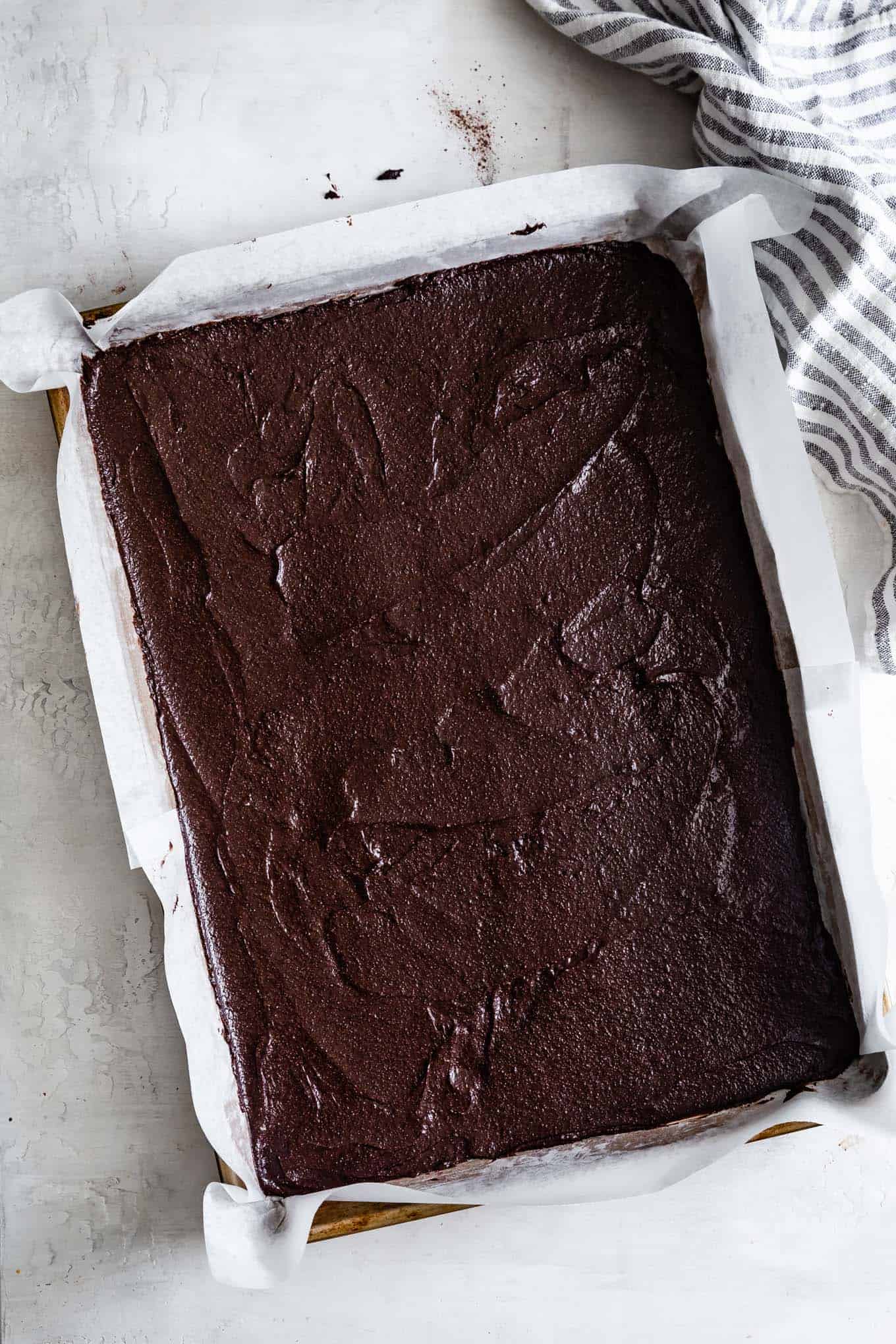 Gluten-Free Brownies in Sheet Pan