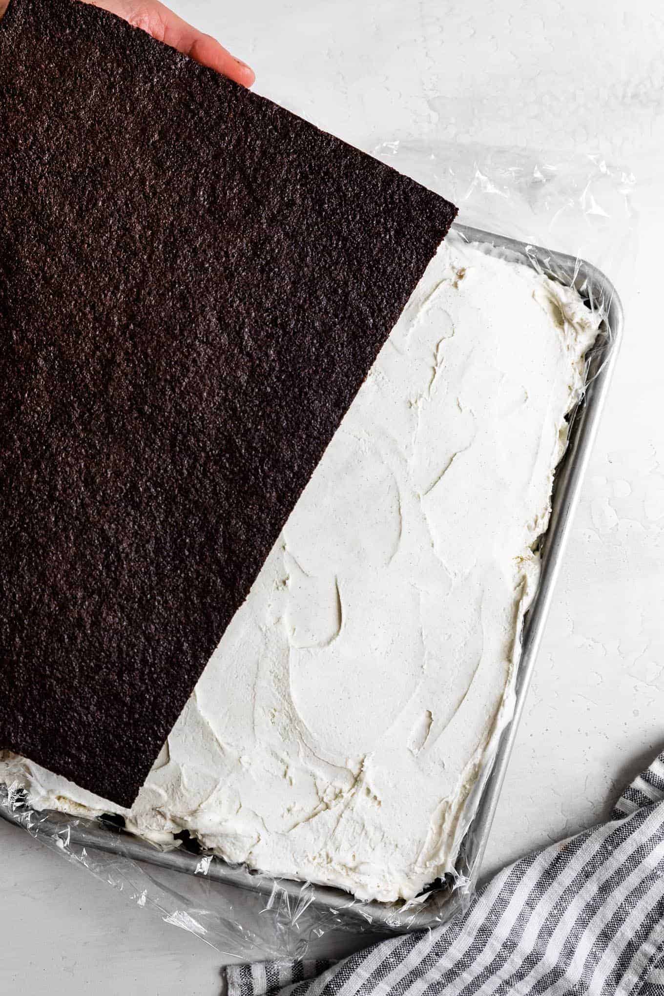 Assembling Gluten-Free Ice Cream Sandwiches