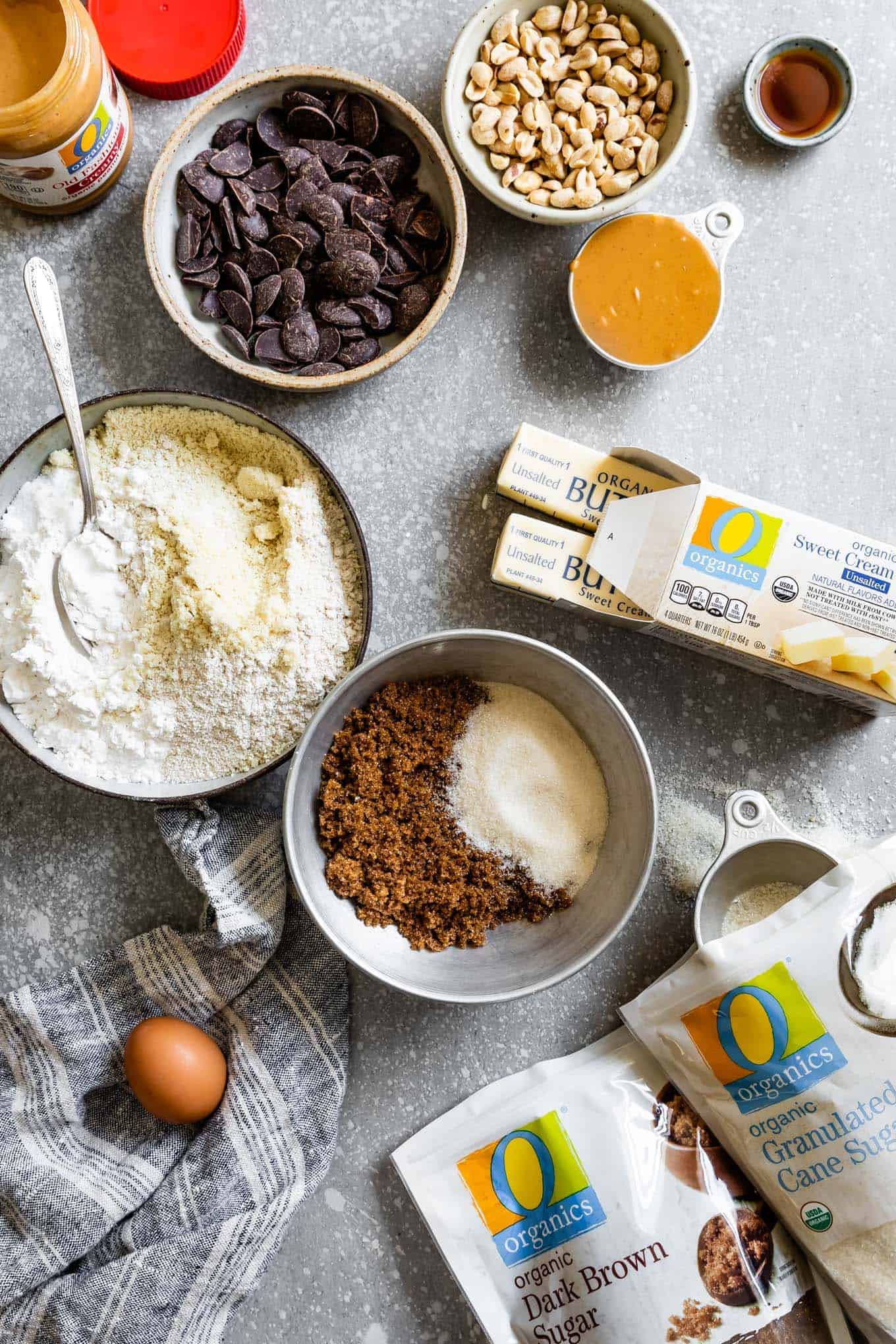 Ingredients for Gluten-Free Skillet Cookie