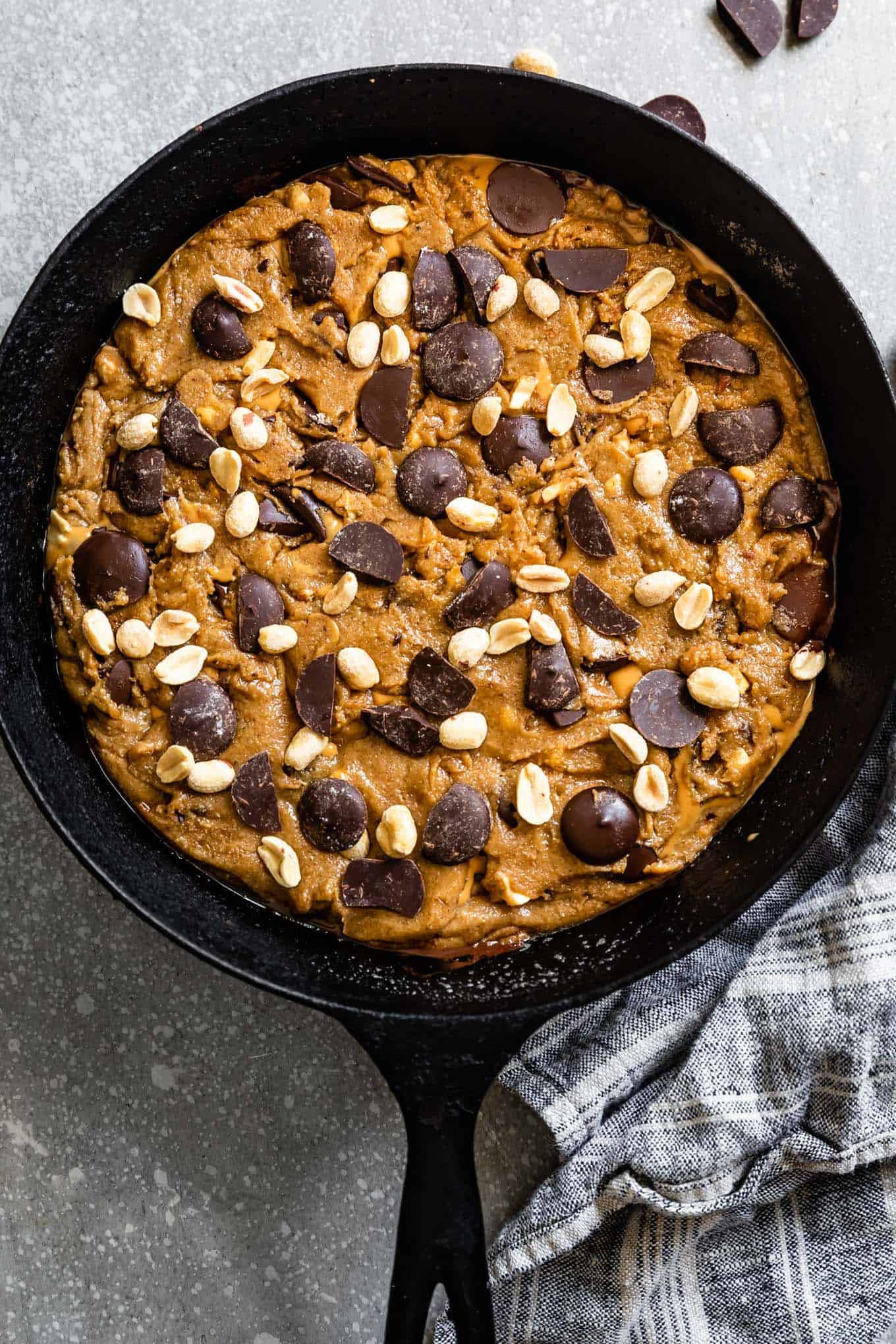 Gluten-Free Cookie Dough in Skillet